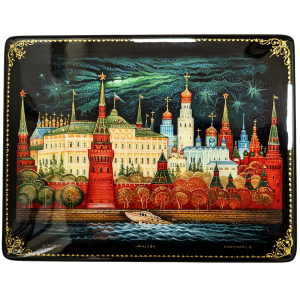 Casket "Moscow" with 4 caskets, Palekh